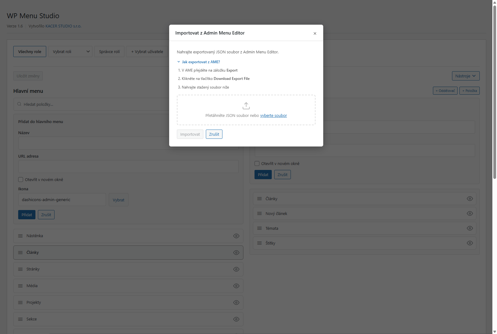 WP Menu Studio – screenshot 6