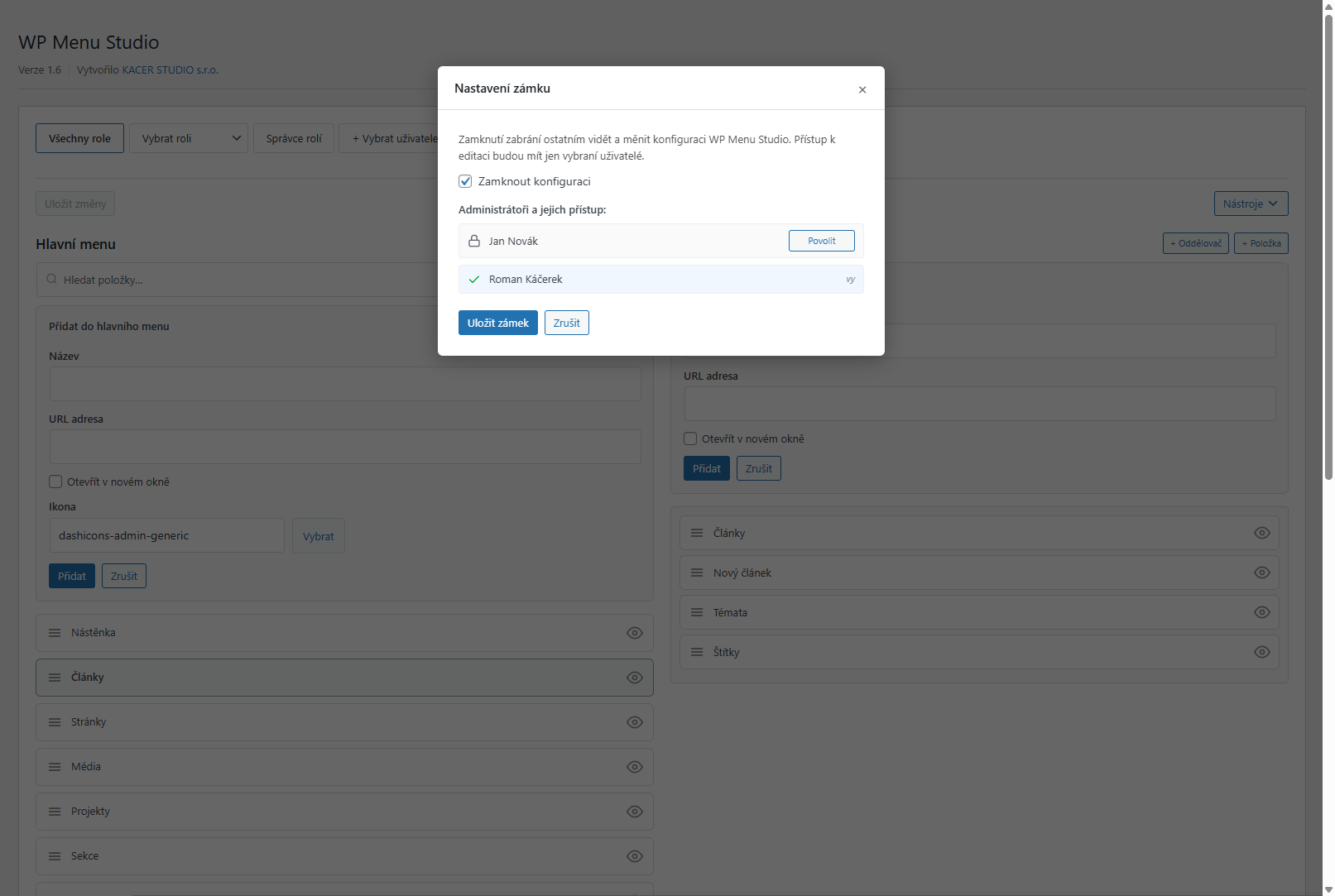 WP Menu Studio – screenshot 7