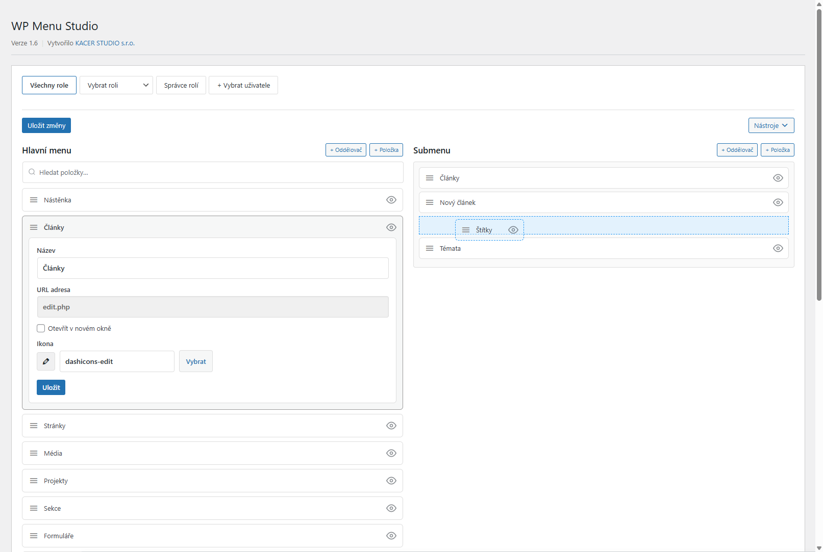 WP Menu Studio – screenshot 9